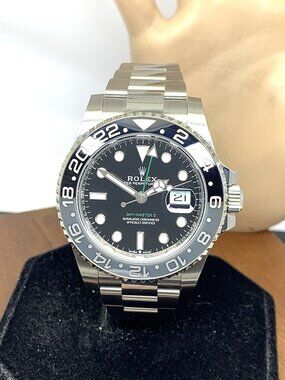 Rolex Mens Watch 126710 GMT Bruce Wayne Swiss Automatic Black Dial Box Card 2026